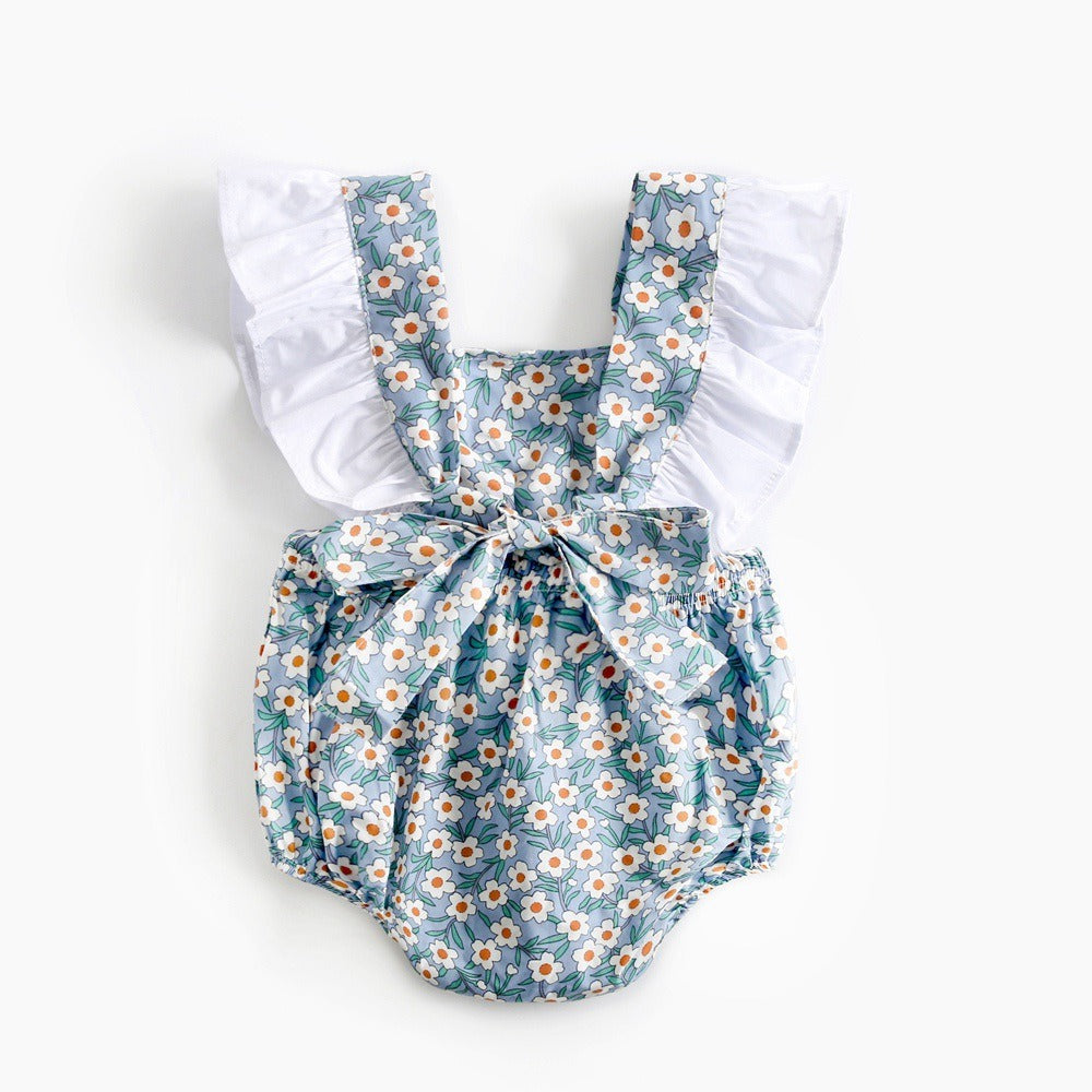 Baby Floral & Color-Block Jumpsuit – Cute Infant Clothing