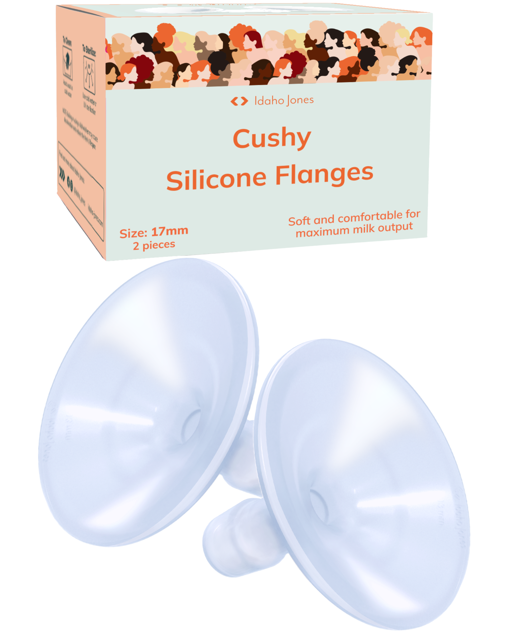 Silicone Breast Pump Flanges - Cushy
