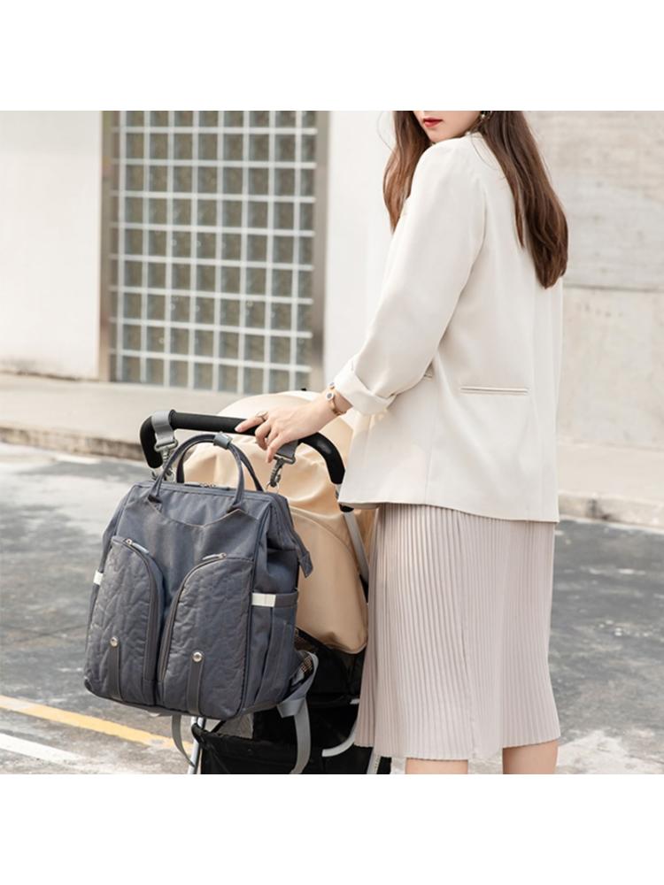 Baby Nappy Changing Bag – Portable Diaper Backpack with Folding Crib