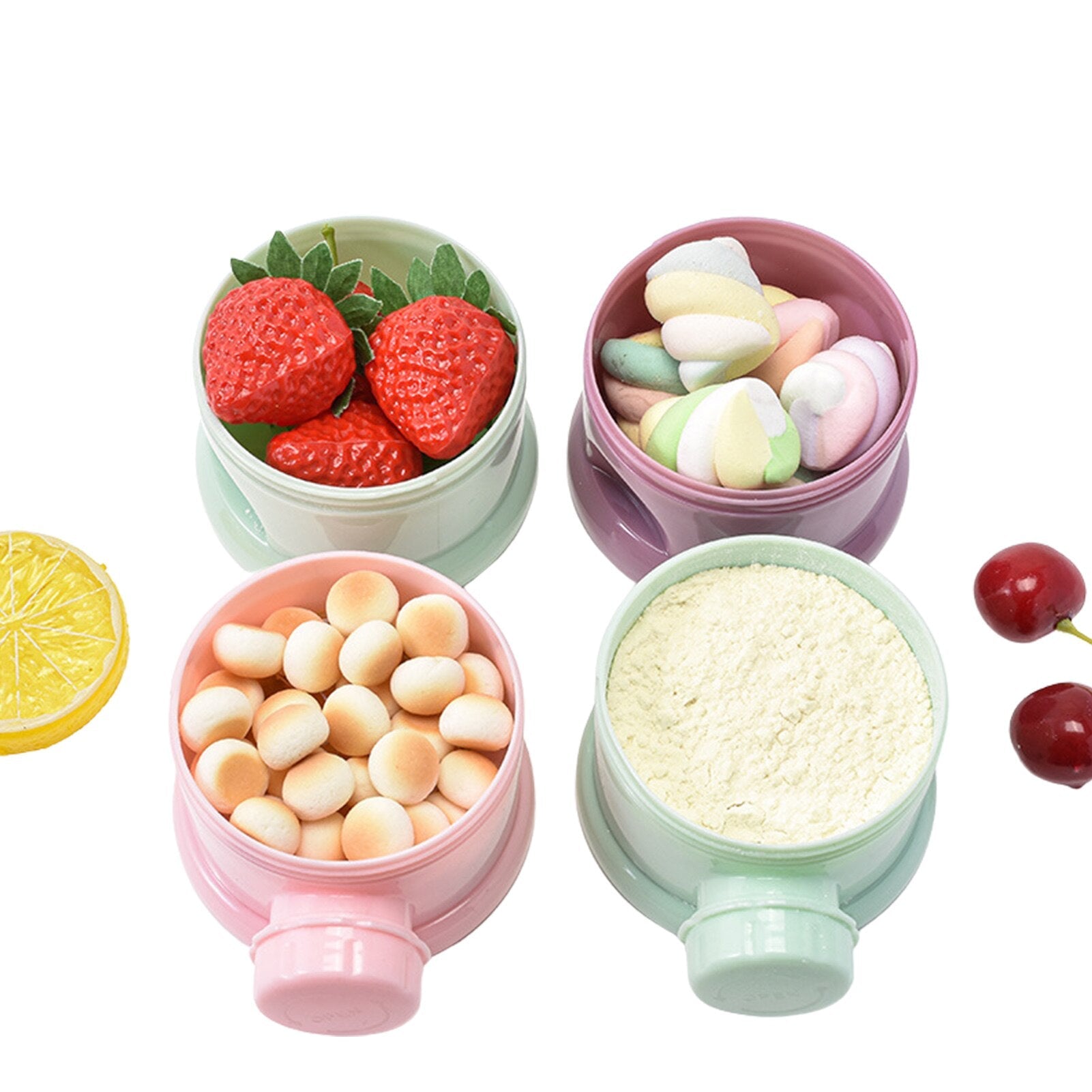 4-Layer Formula Container – Large-Capacity Baby Milk & Snack Storage