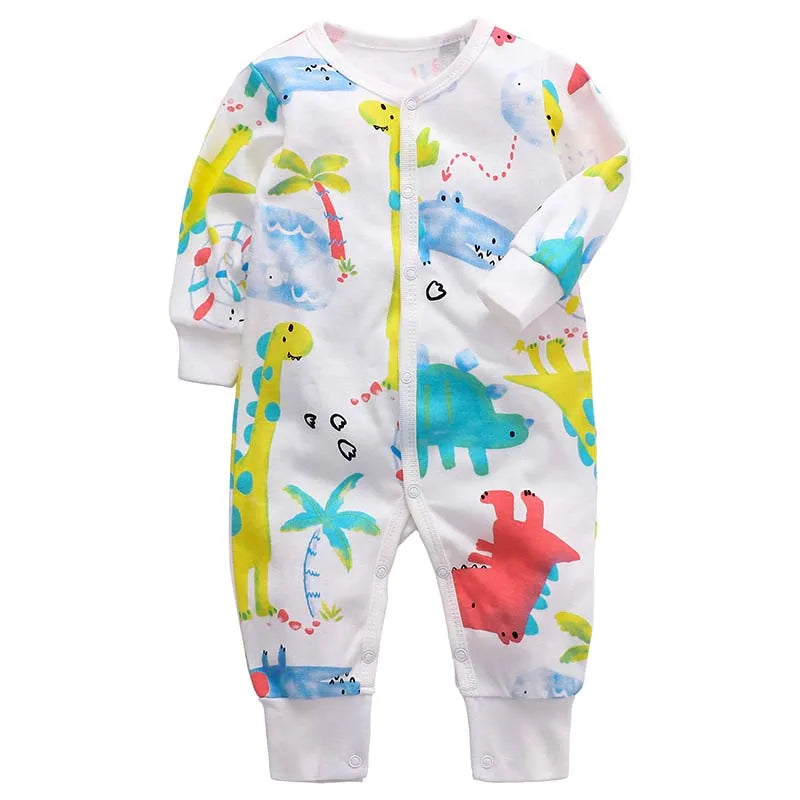 Newborn Footed Pajamas – Cotton Long-Sleeve Romper for Boys & Girls