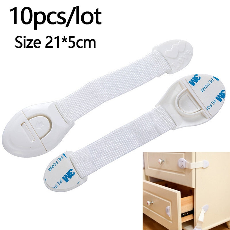 5/10pcs Baby Safety Locks – Drawer, Door & Cabinet Protection