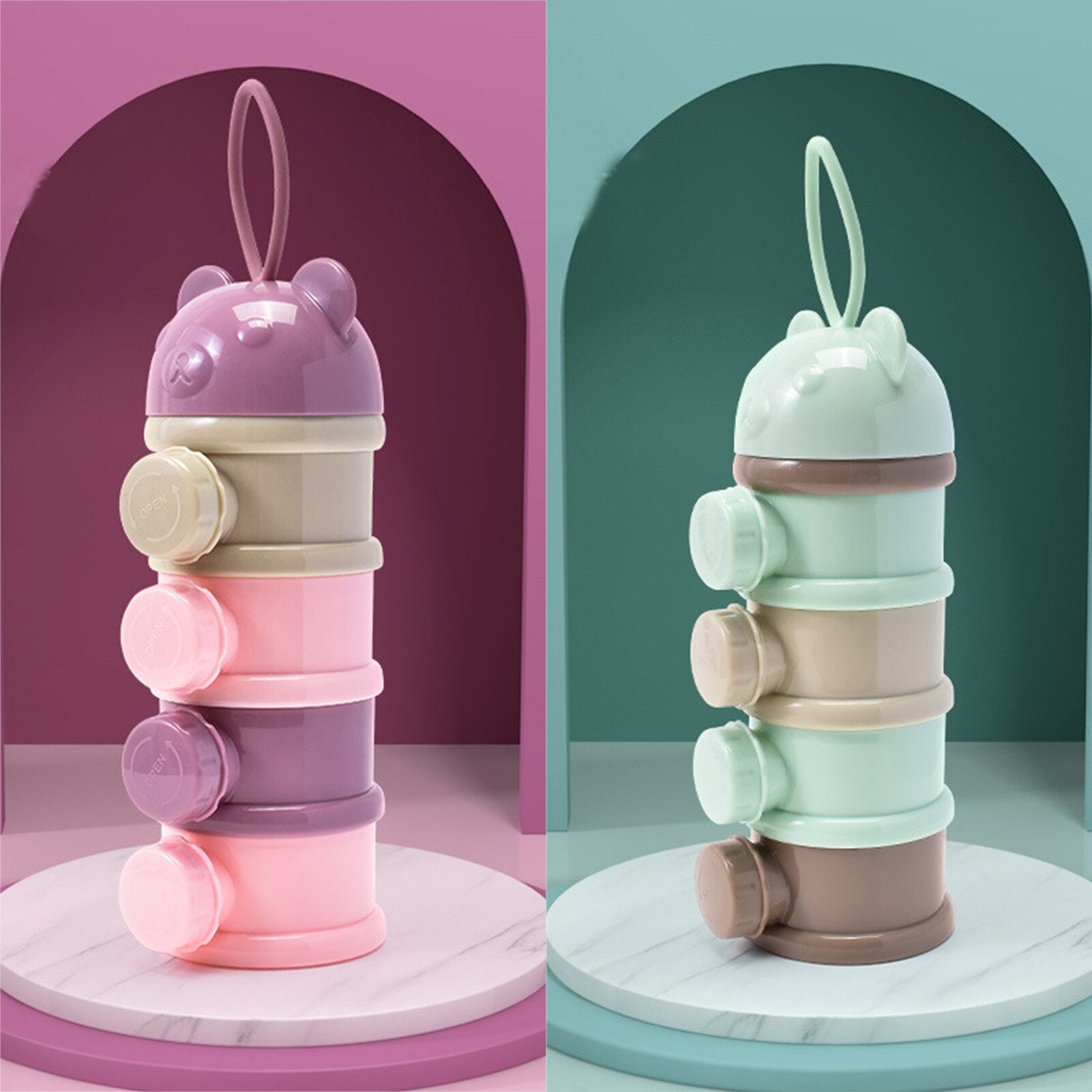 4-Layer Formula Container – Large-Capacity Baby Milk & Snack Storage