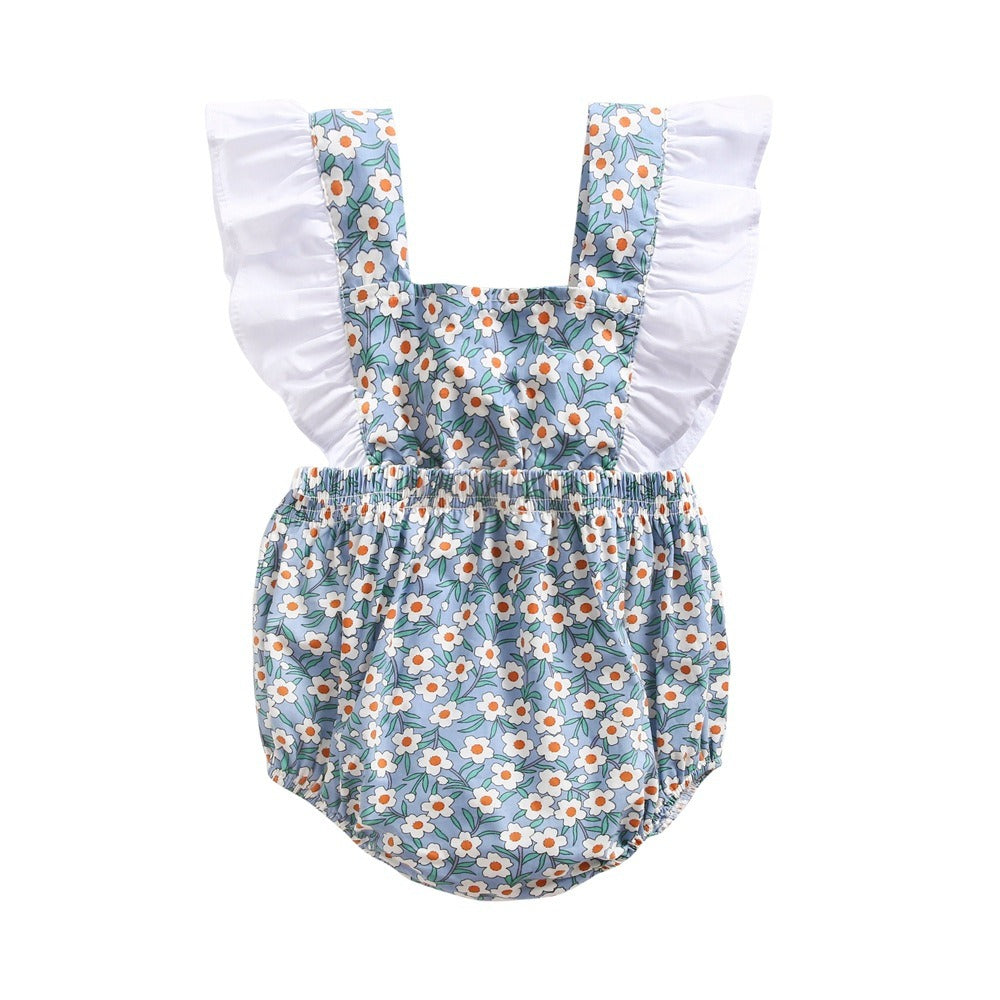 Baby Floral & Color-Block Jumpsuit – Cute Infant Clothing
