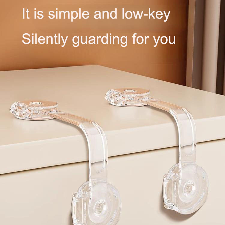 Infant & Child Safety Lock Buckle – Multifunctional Transparent Drawer & Cabinet Lock