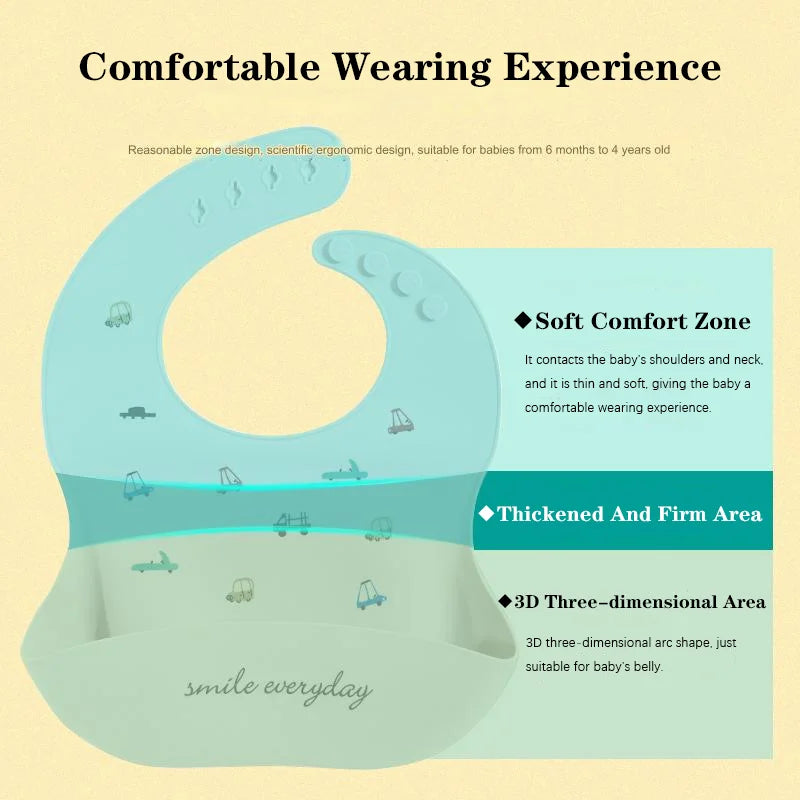 Baby Bibs, Baby Feeding Washable Waterproof Baby Bibs with Snaps.