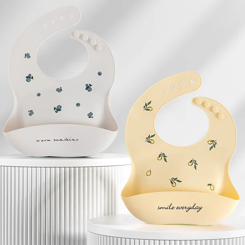 Baby Bibs, Baby Feeding Washable Waterproof Baby Bibs with Snaps.