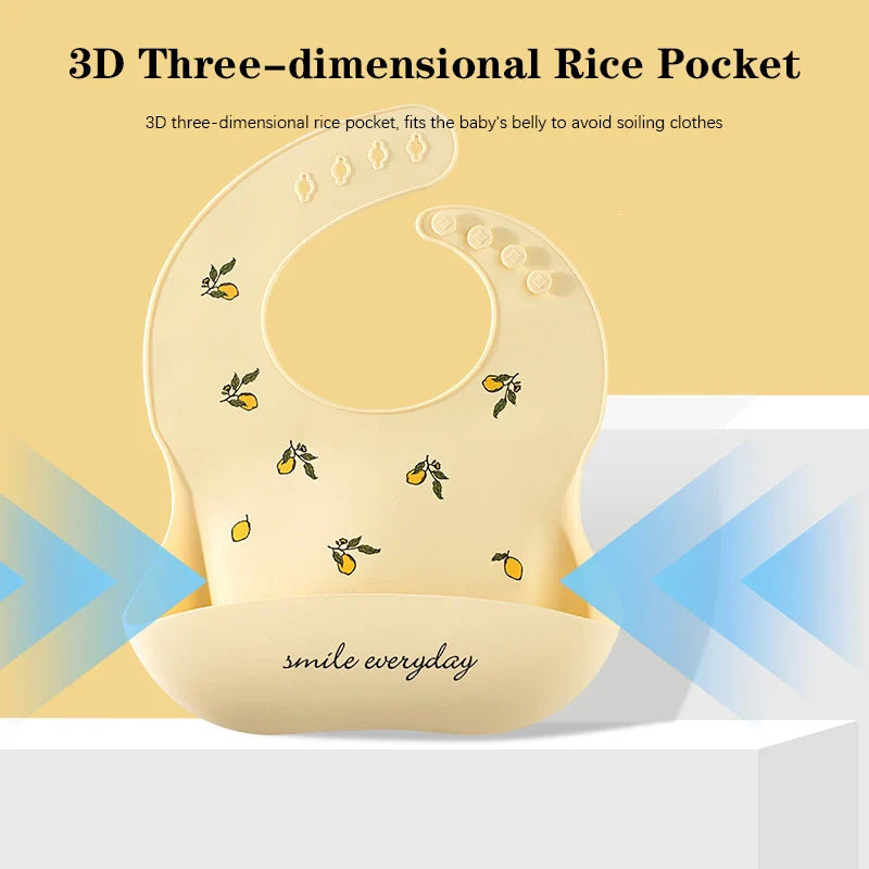 Baby Bibs, Baby Feeding Washable Waterproof Baby Bibs with Snaps.