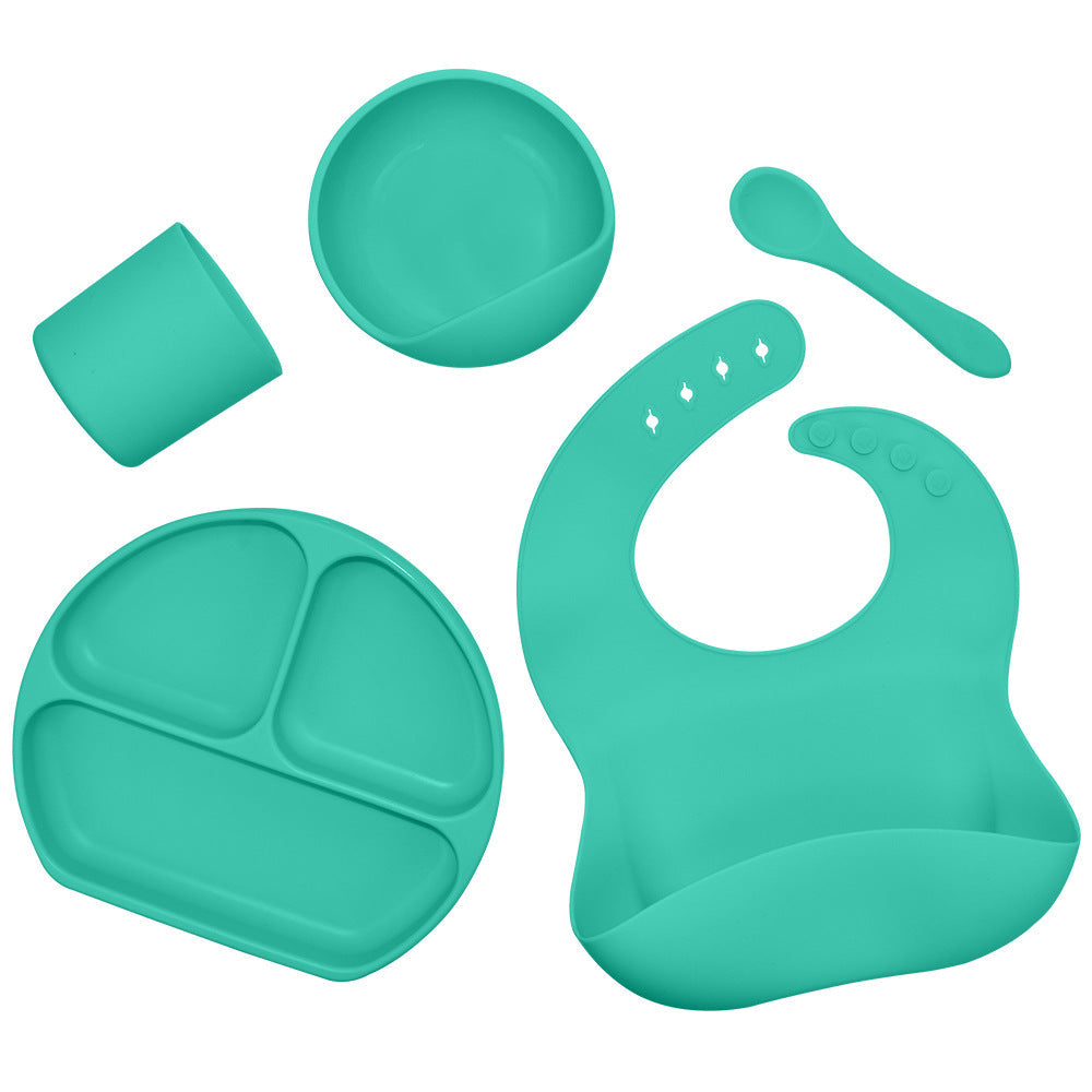 Silicone Baby Feeding Set – 13PCS Essentials for 6+ Months (Blue)