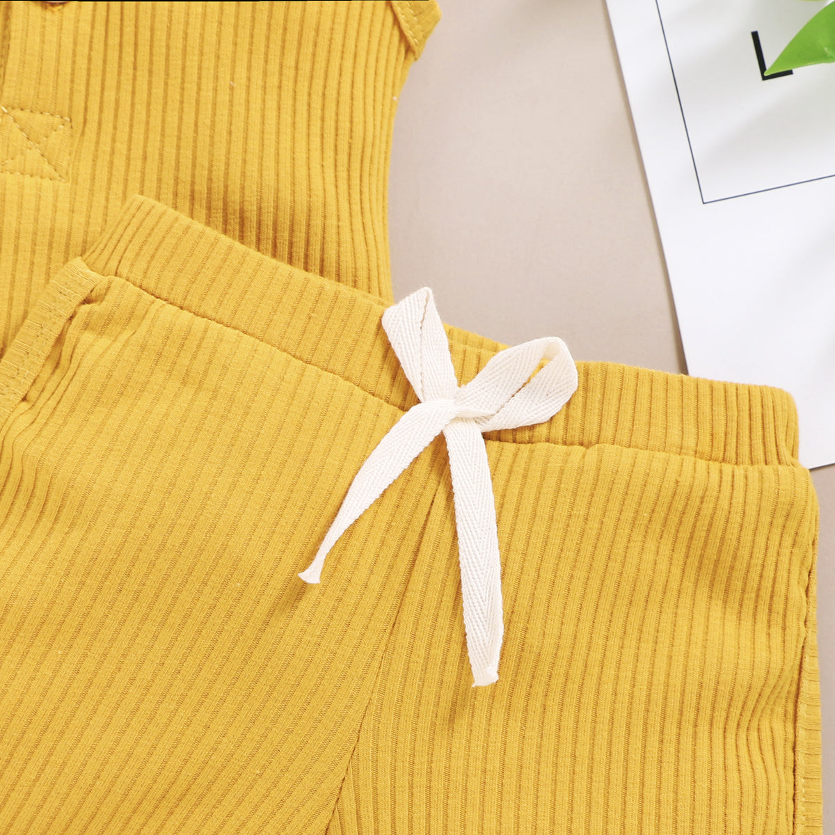 Toddler Solid Sleeveless Vest & Shorts Set – Baby Boys & Girls Outfit