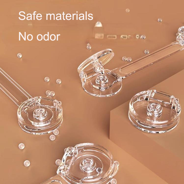 Infant & Child Safety Lock Buckle – Multifunctional Transparent Drawer & Cabinet Lock