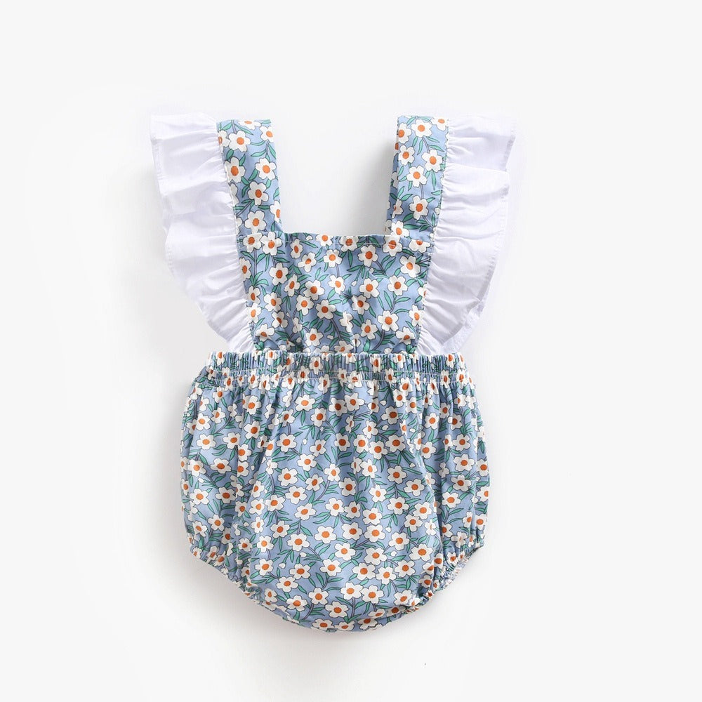 Baby Floral & Color-Block Jumpsuit – Cute Infant Clothing