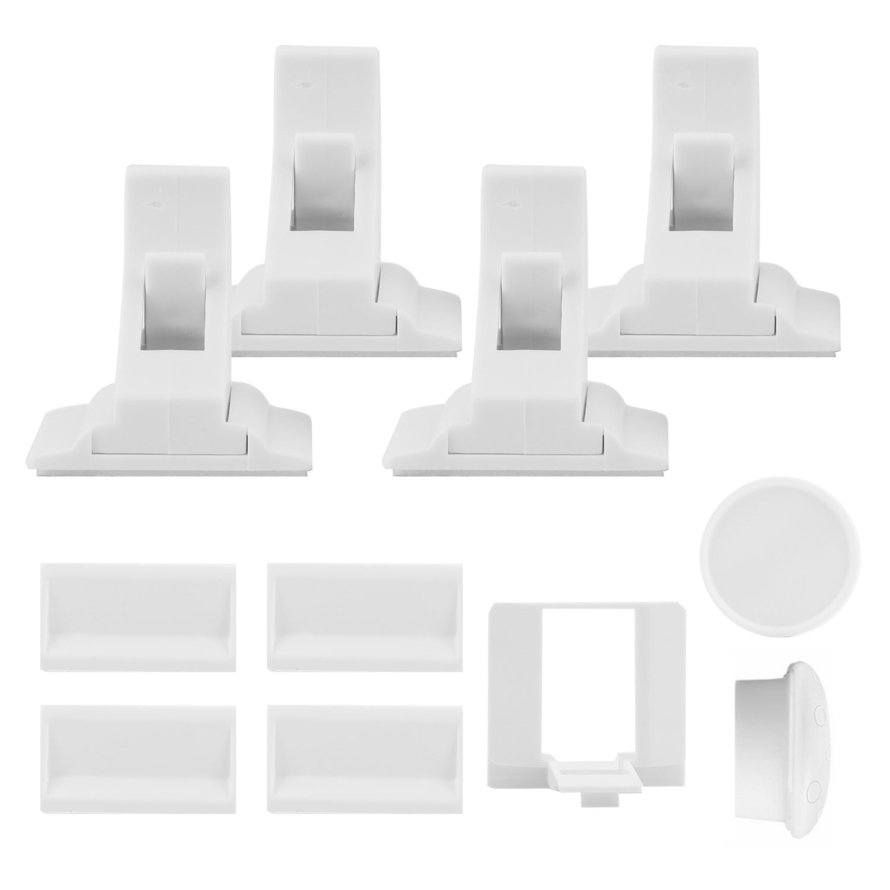 4pcs Magnetic Cabinet Locks – Child Safety Drawer Latches Kit