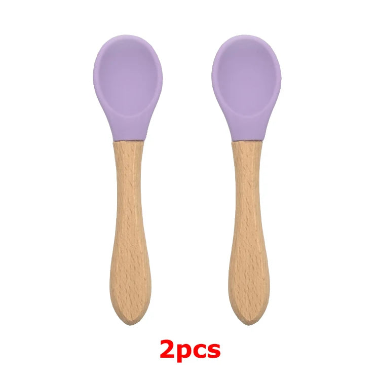 Baby Silicone Tableware – Suction Bowl & Spoon Set