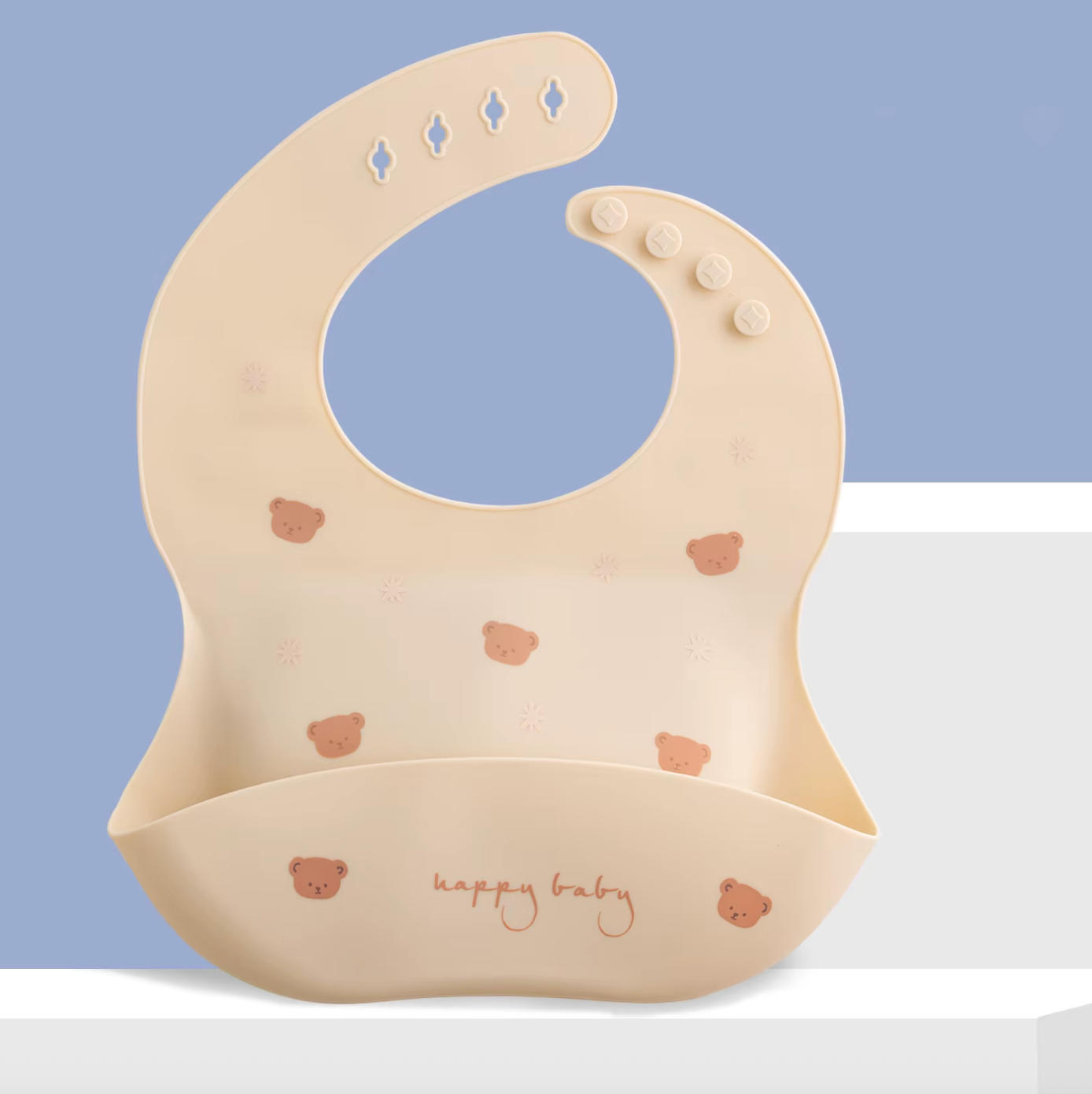 Baby Bibs, Baby Feeding Washable Waterproof Baby Bibs with Snaps.