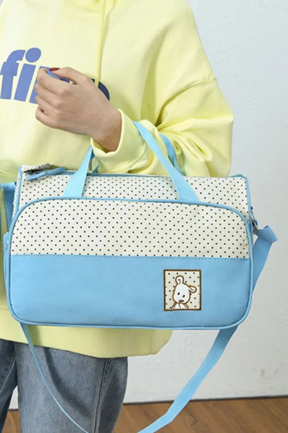 Oxford Cloth Contrast 4 Piece Bag Set