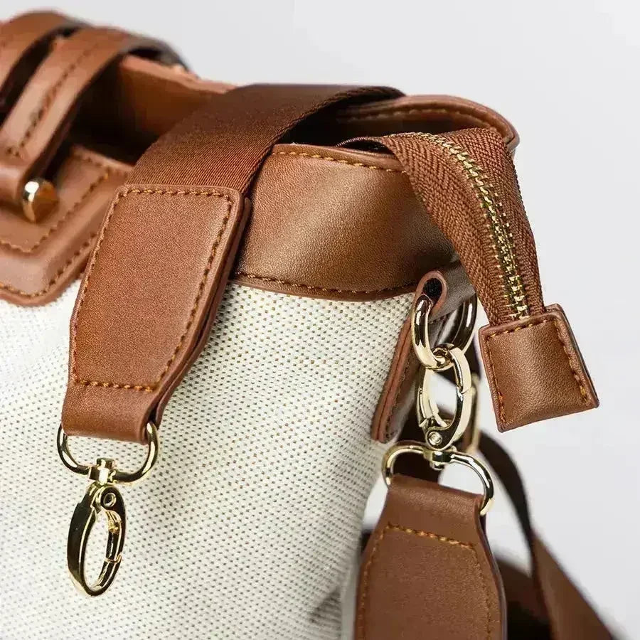 Canvas Tote Diaper Bag – Spacious Mom Shoulder Tote