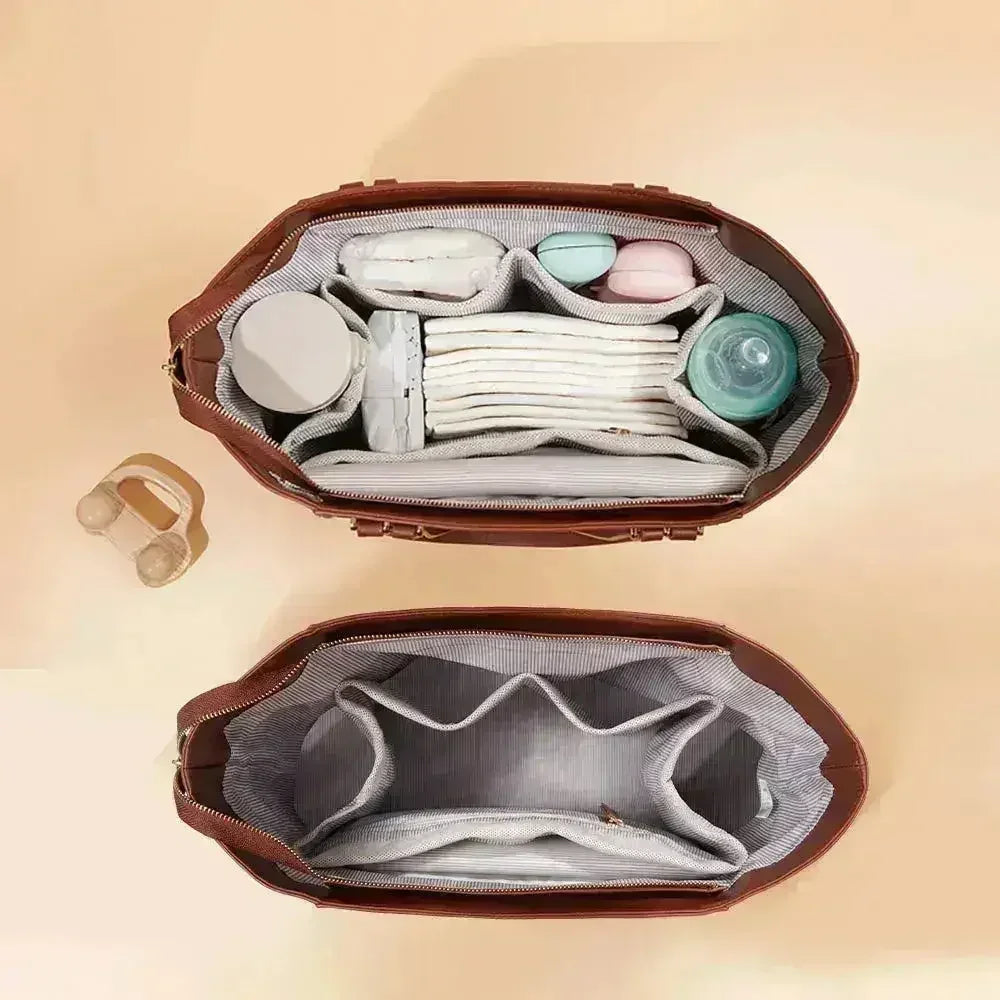 Canvas Tote Diaper Bag – Spacious Mom Shoulder Tote