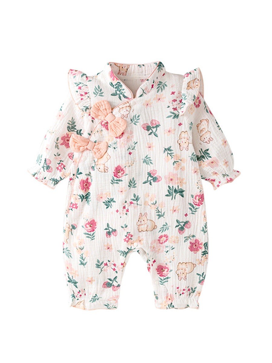 Autumn Baby Girl Style Home Clothes Romper